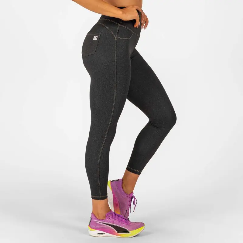 BRASIL BEAUTY Denim-Look Leggings Anthra