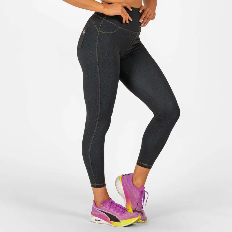 BRASIL BEAUTY Denim-Look Leggings Anthra