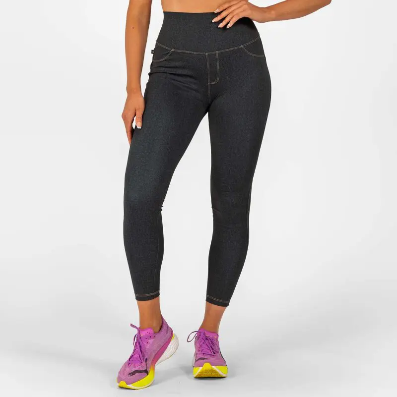 BRASIL BEAUTY Denim-Look Leggings Anthra
