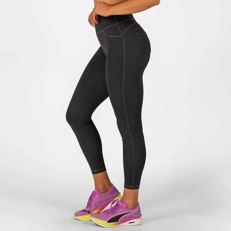 BRASIL BEAUTY Denim-Look Leggings Anthra