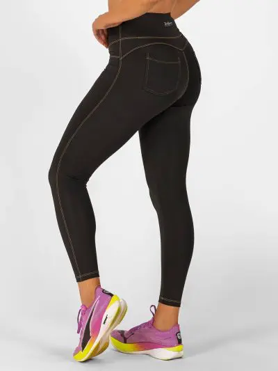 BRASIL BEAUTY Denim-Look Leggings Black