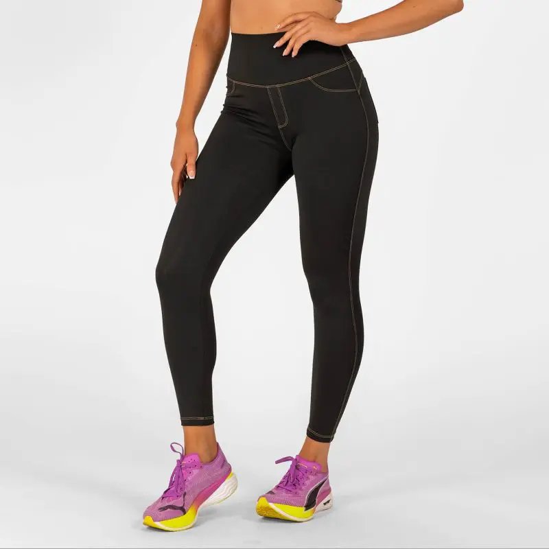 BRASIL BEAUTY Denim-Look Leggings Black