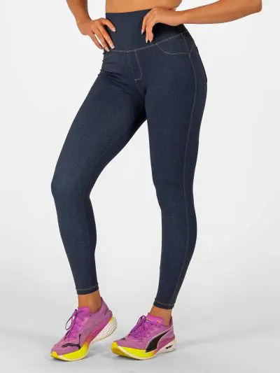 BRASIL BEAUTY Denim-Look Leggings Dark Blue