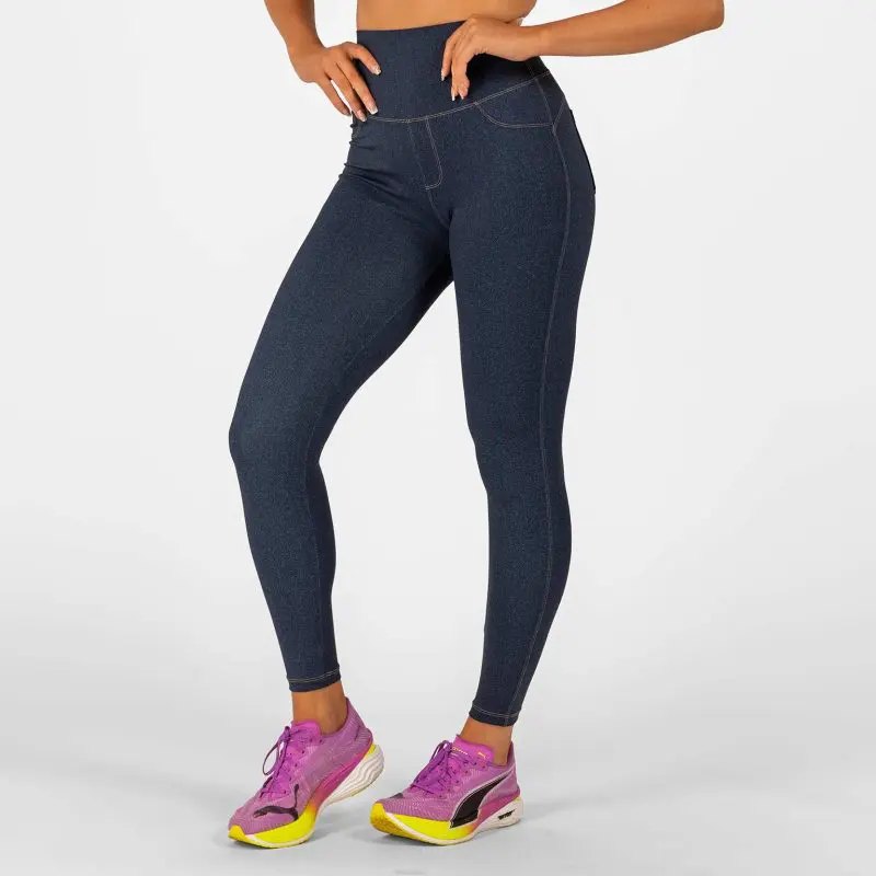 BRASIL BEAUTY Denim-Look Leggings Dark Blue