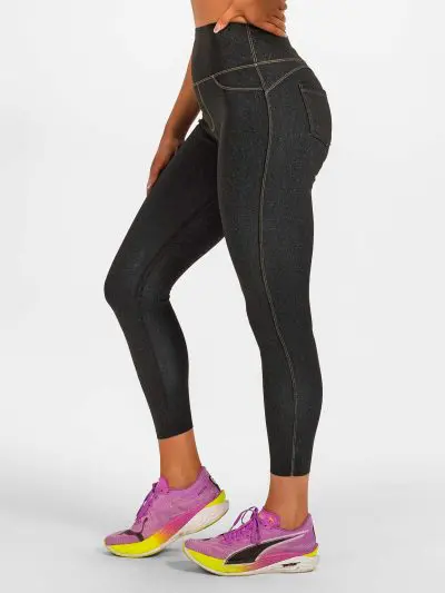 BRASIL BEAUTY Denim-Look Thermo Leggings Anthra