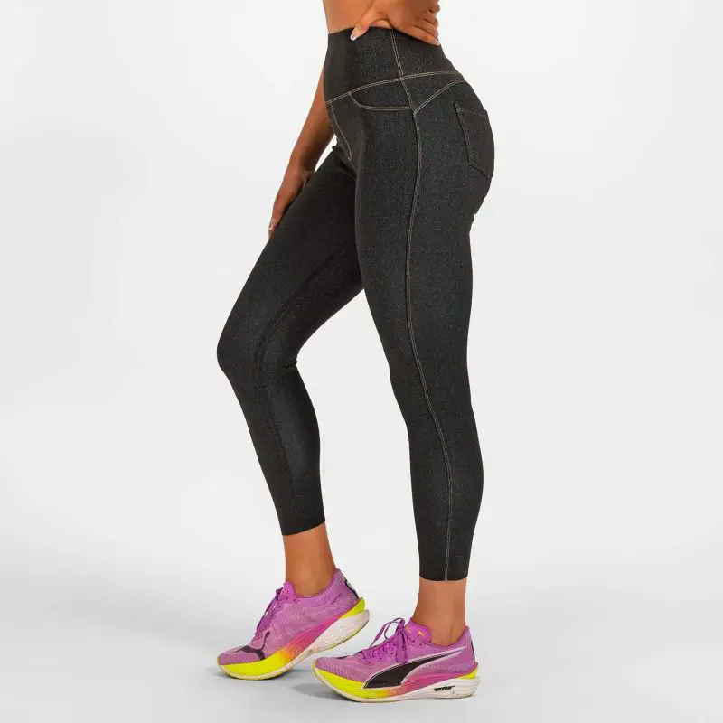 BRASIL BEAUTY Denim-Look Thermo Leggings Anthra