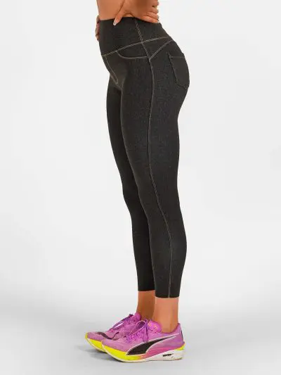 BRASIL BEAUTY Denim-Look Thermo Leggings Anthra