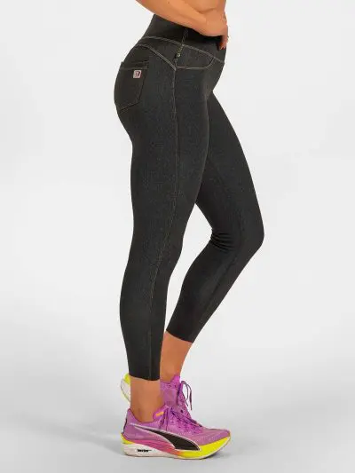 BRASIL BEAUTY Denim-Look Thermo Leggings Anthra