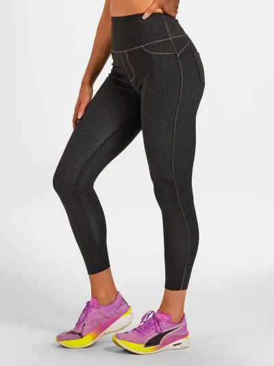 BRASIL BEAUTY Denim-Look Thermo Leggings Anthra