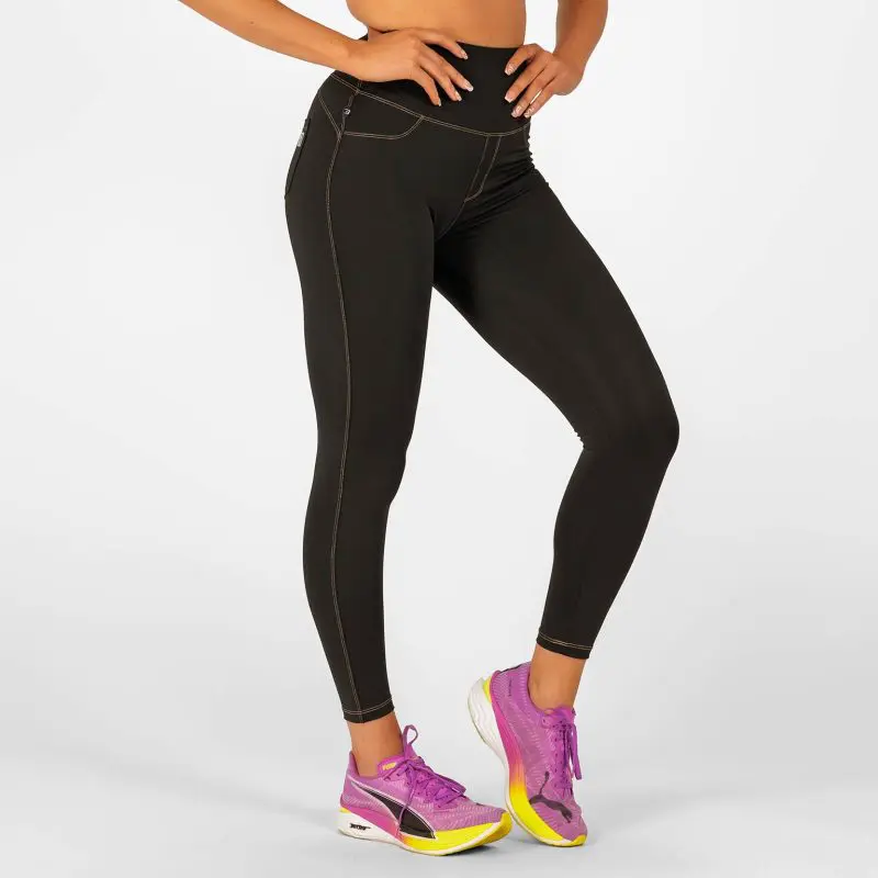BRASIL BEAUTY Denim-Look Thermo Leggings Black
