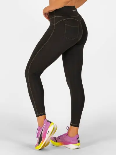 BRASIL BEAUTY Denim-Look Thermo Leggings Black