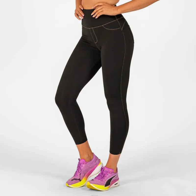 BRASIL BEAUTY Denim-Look Thermo Leggings Black