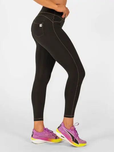 BRASIL BEAUTY Denim-Look Thermo Leggings Black