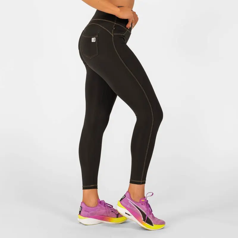 BRASIL BEAUTY Denim-Look Thermo Leggings Black