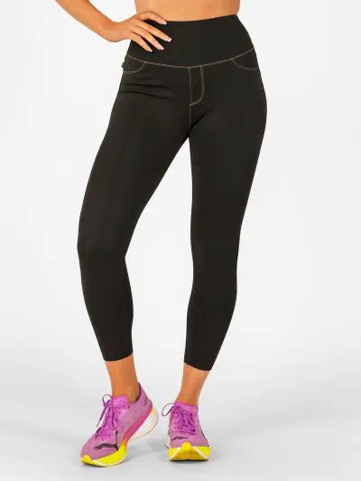 BRASIL BEAUTY Denim-Look Thermo Leggings Black