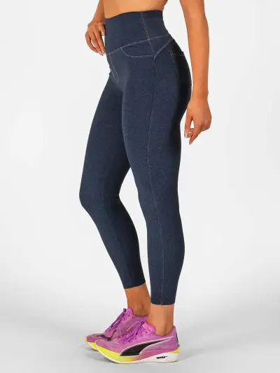 BRASIL BEAUTY Denim-Look Thermo Leggings Dark Blue