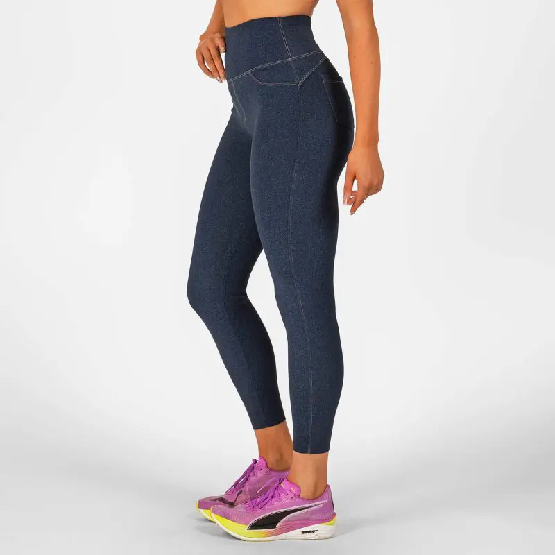 BRASIL BEAUTY Denim-Look Thermo Leggings Dark Blue