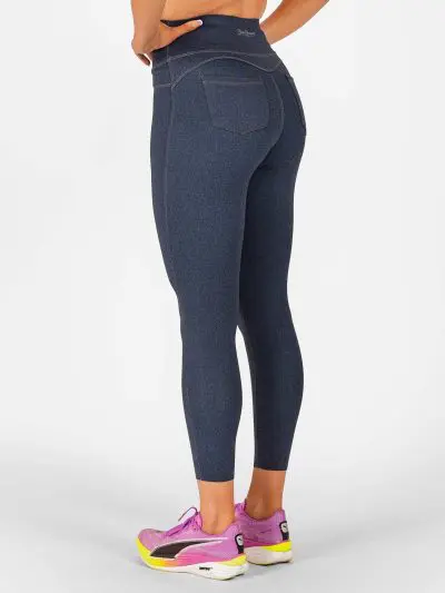 BRASIL BEAUTY Denim-Look Thermo Leggings Dark Blue