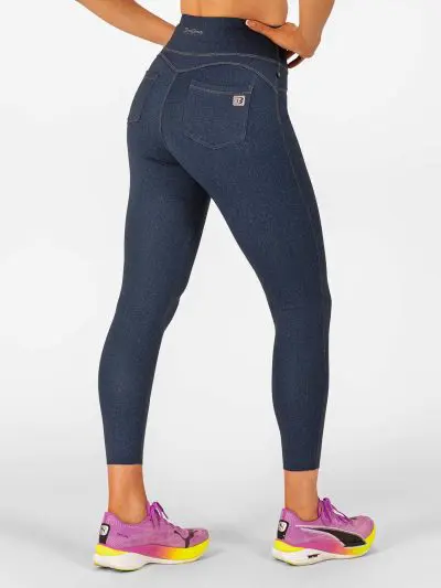 BRASIL BEAUTY Denim-Look Thermo Leggings Dark Blue