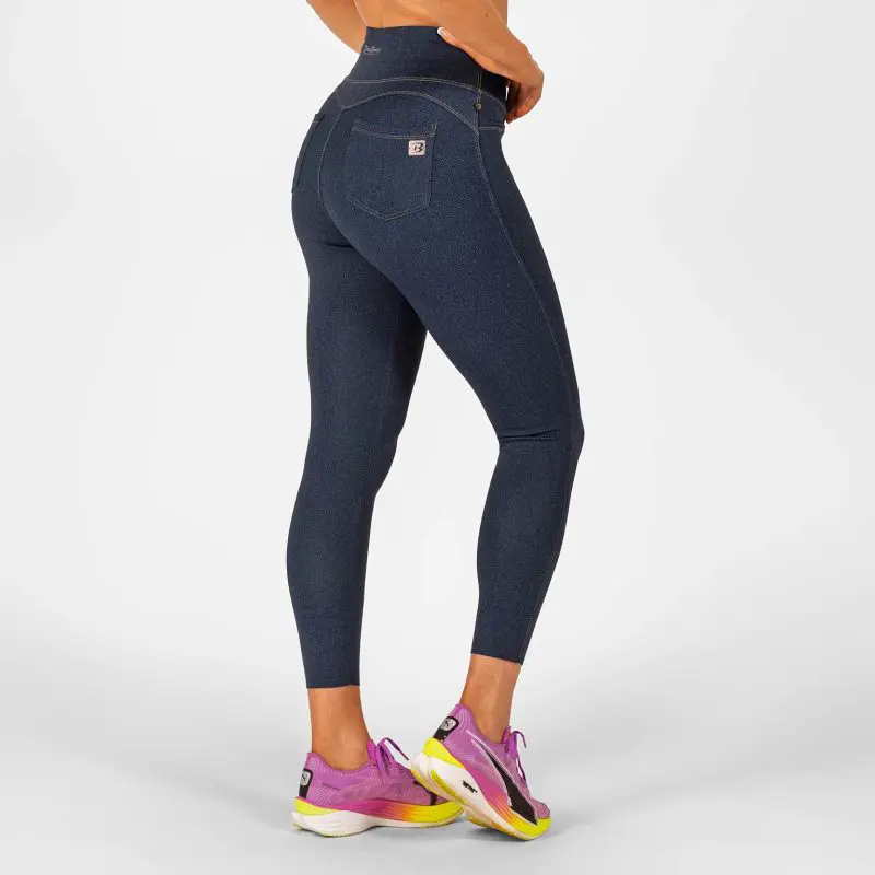 BRASIL BEAUTY Denim-Look Thermo Leggings Dark Blue