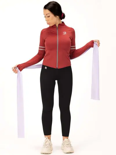 BRASIL BEAUTY Liana Fitness Jacket - Deep Red