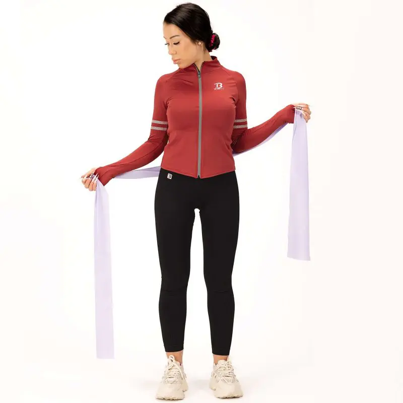 BRASIL BEAUTY Liana Fitness Jacket - Deep Red