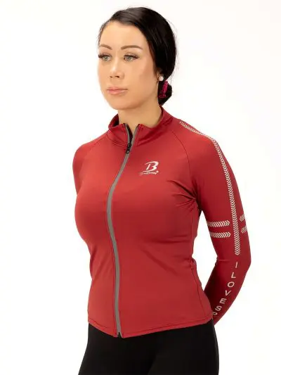 BRASIL BEAUTY Liana Fitness Jacket - Deep Red