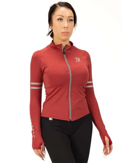 BRASIL BEAUTY Liana Fitness Jacket - Deep Red