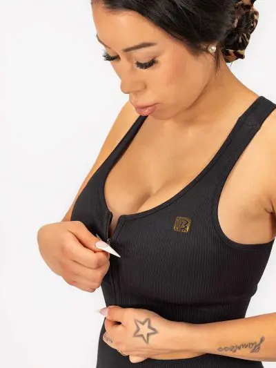 BRASIL BEAUTY Zaria Zipper Top