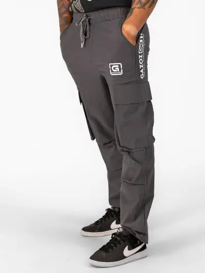 GAZOZ Lightweight Cargo Pants – Grey