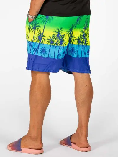 GAZOZ Surf Shorts – Blue Palm