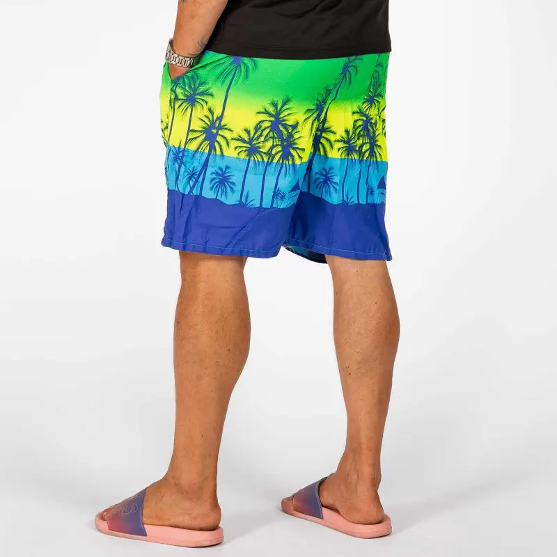 GAZOZ Surf Shorts – Blue Palm
