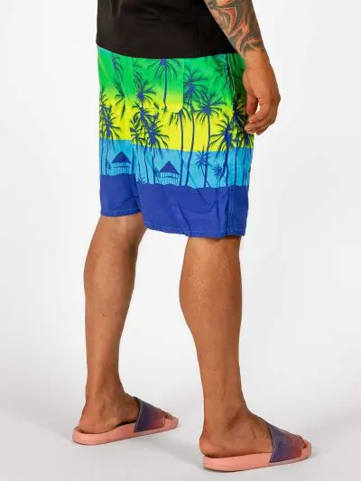 GAZOZ Surf Shorts – Blue Palm
