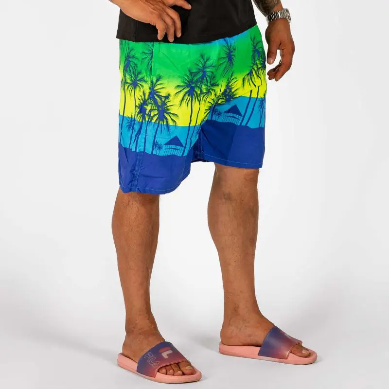 GAZOZ Surf Shorts – Blue Palm