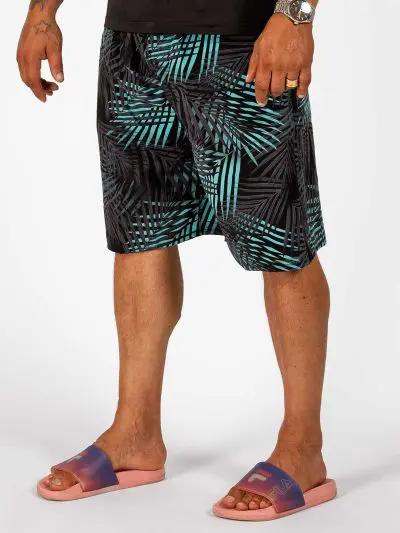 GAZOZ Surf Shorts – Blue Leaf