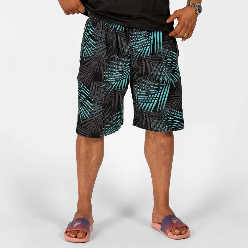 GAZOZ Surf Shorts – Blue Leaf