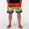 GAZOZ Surf Shorts – Red Palm