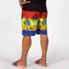 GAZOZ Surf Shorts – Red Palm