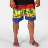 GAZOZ Surf Shorts – Red Palm