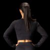 BRASIL BEAUTY Selena Ribbed Long Sleeve Crop Top