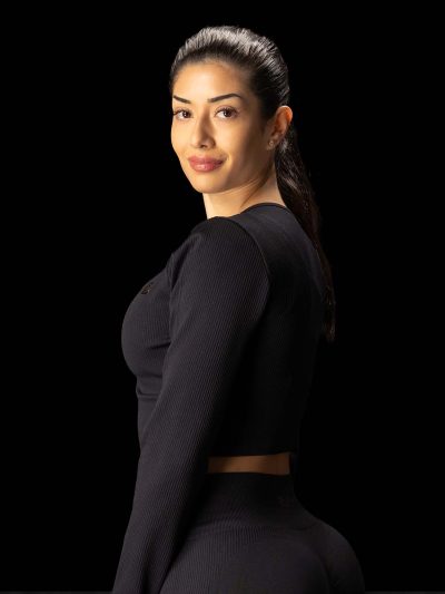 BRASIL BEAUTY Selena Ribbed Long Sleeve Crop Top