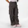BRASIL BEAUTY Street Cargo Pants - Slate Gray