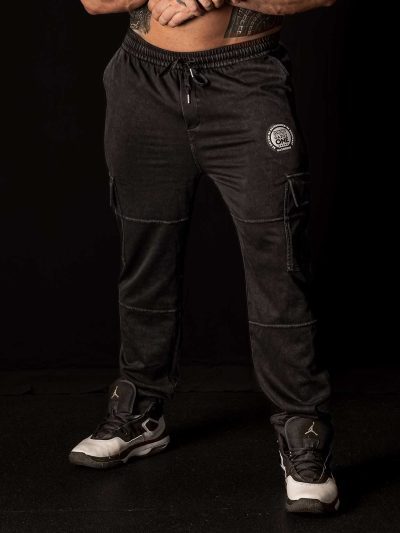 GAZOZ Grey Cargo College Pants