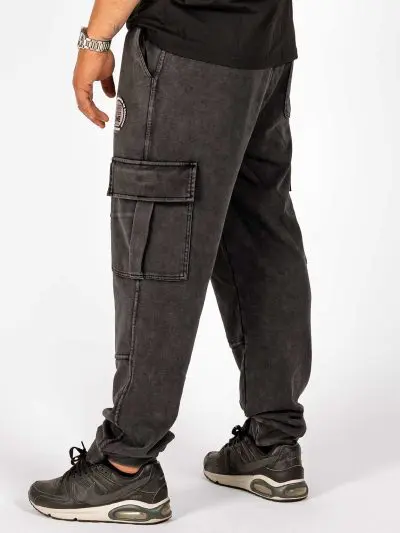 GAZOZ Grey Cargo College Pants