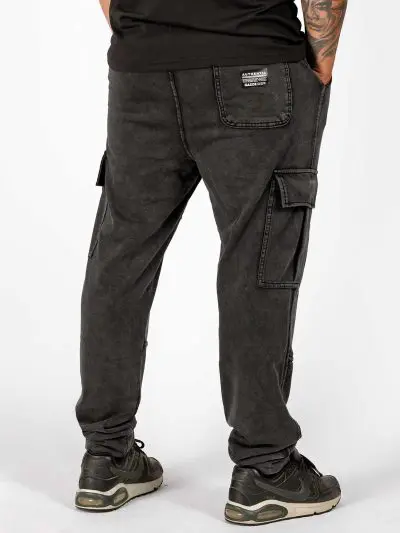 GAZOZ Grey Cargo College Pants