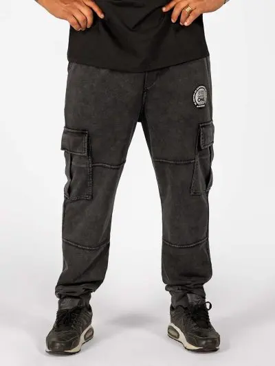 GAZOZ Grey Cargo College Pants