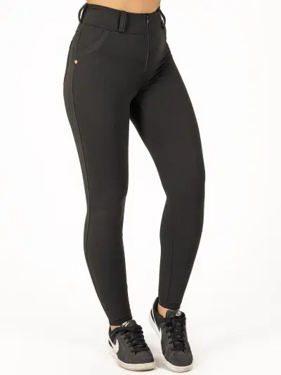 BRASIL BEAUTY Elise Zipper Leggings - Black