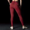 BRASIL BEAUTY Elise Zipper Leggings - Red