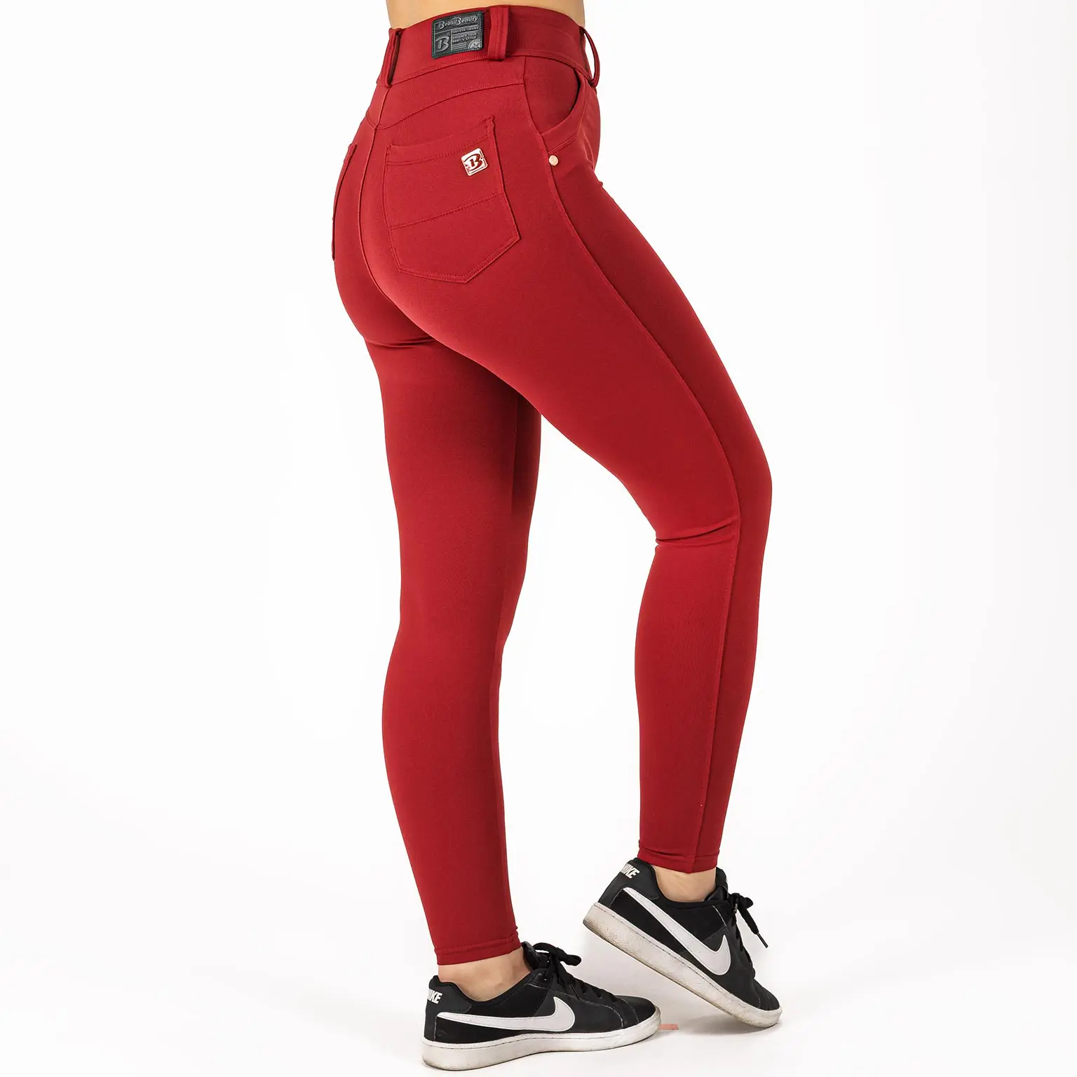 BRASIL BEAUTY Elise Zipper Leggings - Red