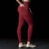 BRASIL BEAUTY Elise Zipper Leggings - Red